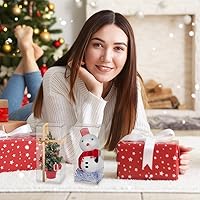 Vista 6 de BENECREAT Paquete de 20 cajas de plástico rectangulares de plástico de 2.7 x 2.7 x 6.3 pulgadas, cajas de regalo para bodas, fiestas, dulces