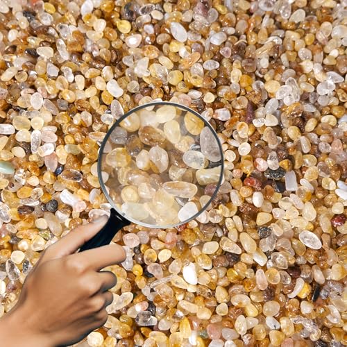 Image of Golden Healer Quartz Chips Bulk 2lbs, 2400+ Pieces, 5-8mm Natural Gemstones