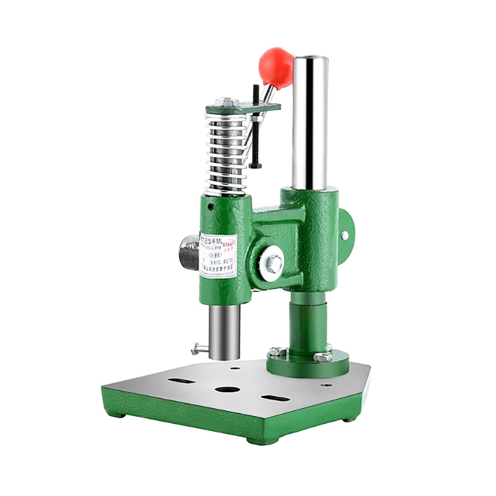 Presse manuelle en fonte assistée par ressort pour rivets, œillets, boutons de fixation et estampage sans effort avec pression maximale de 158,8 kg
