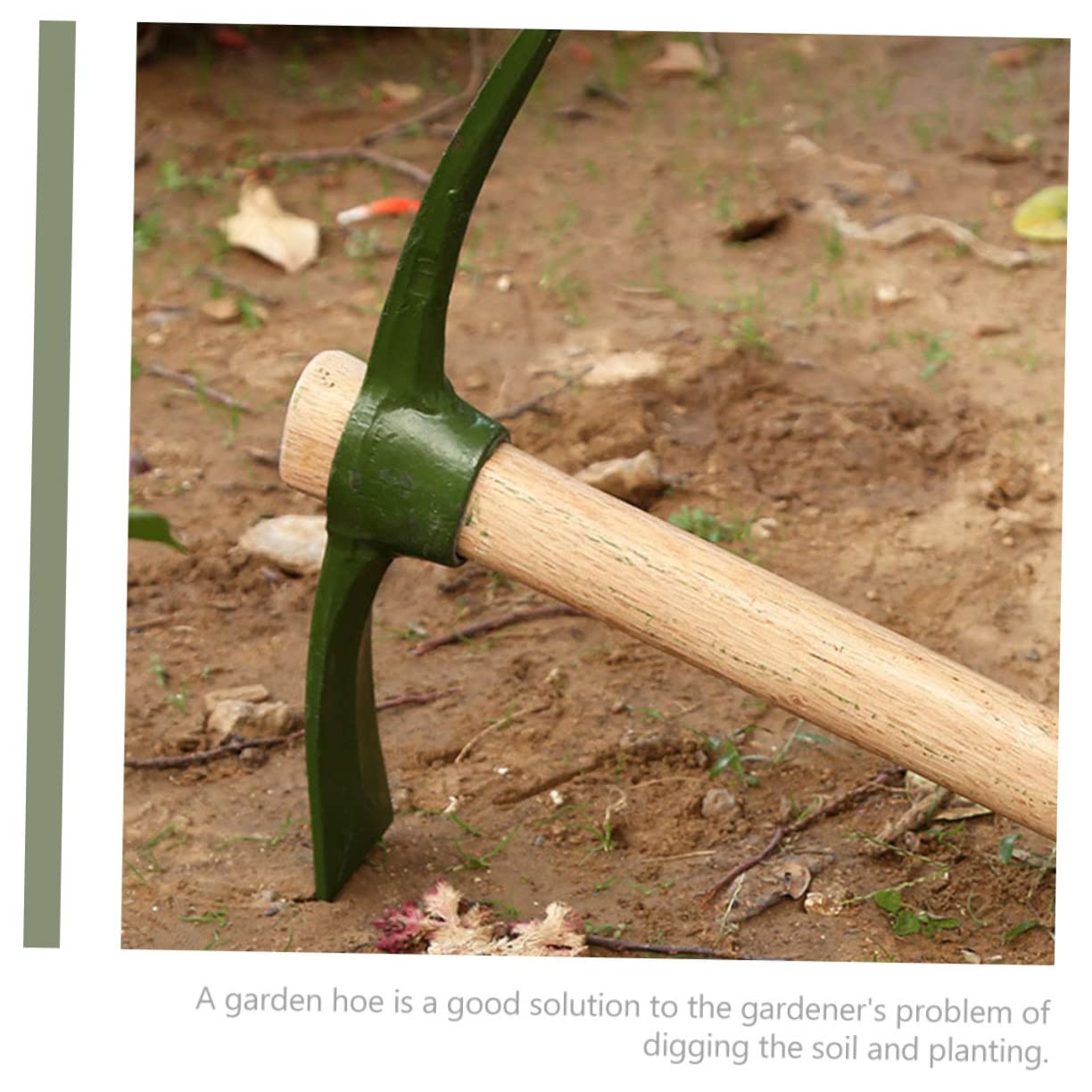 VICASKY Steel Gardening Durable Household Hoe for Vegetable Farming Flower Planting Weeding High Grade Steel and Material Outdoor Garden Tool for Digging Soil Loosening