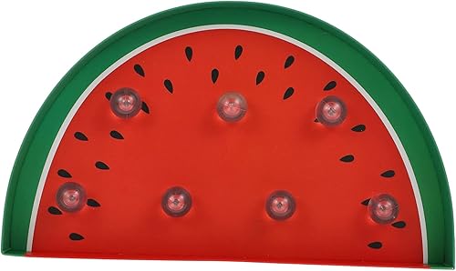 Housoutil Gancho de luz nocturna de sandía, funciona con pilas, papel de neón para habitación de niños y niñas