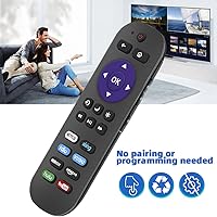 Vista 3 de Gvirtue Control remoto universal aplicable para TCL Roku TV Remote, para todos los televisores TCL Roku Smart LED QLED