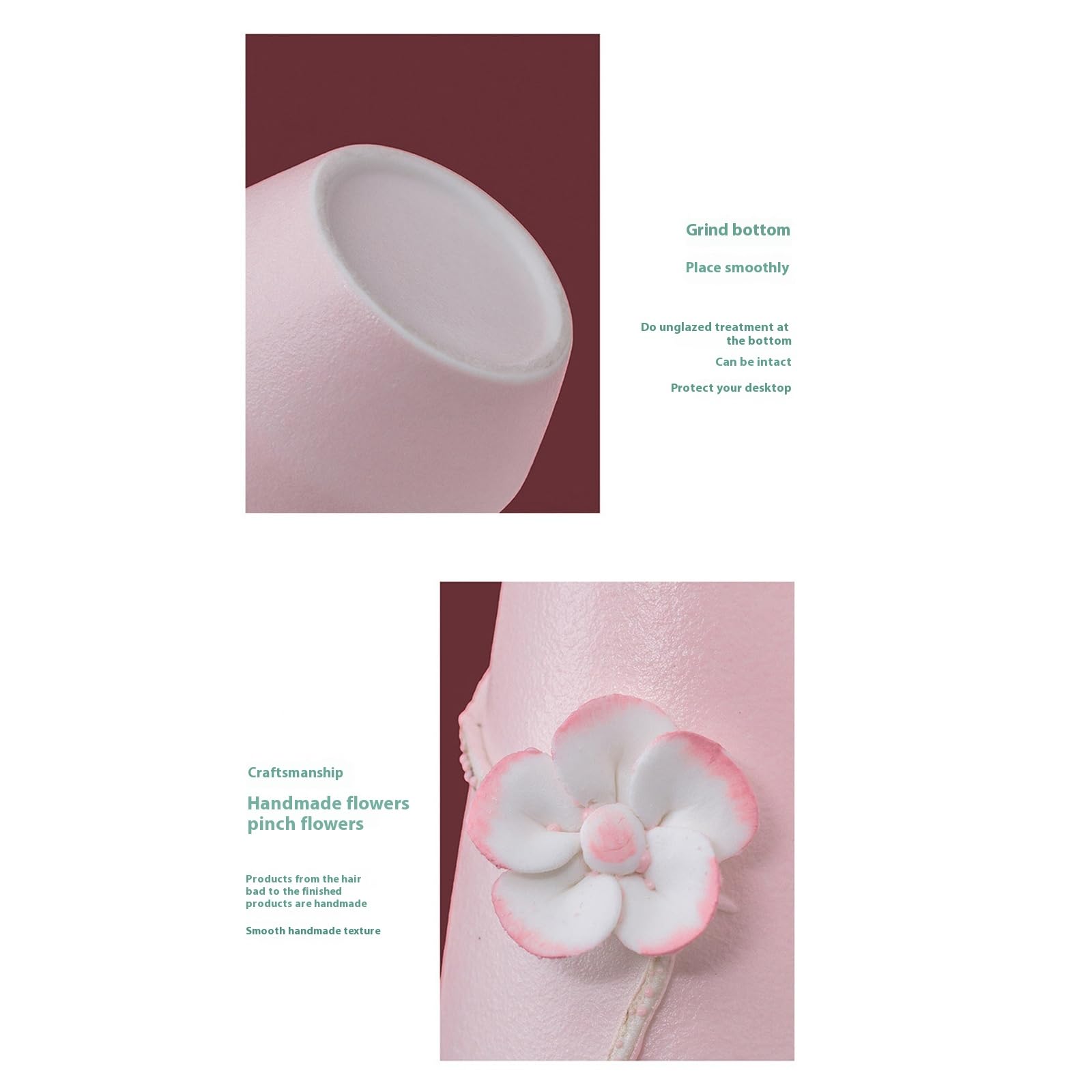 Ceramiczny wazon Wazon śliwkowy Kolorowe wazony Dekoracje wazonów do biura, stołu jadalnego, stroików i wesel,Black