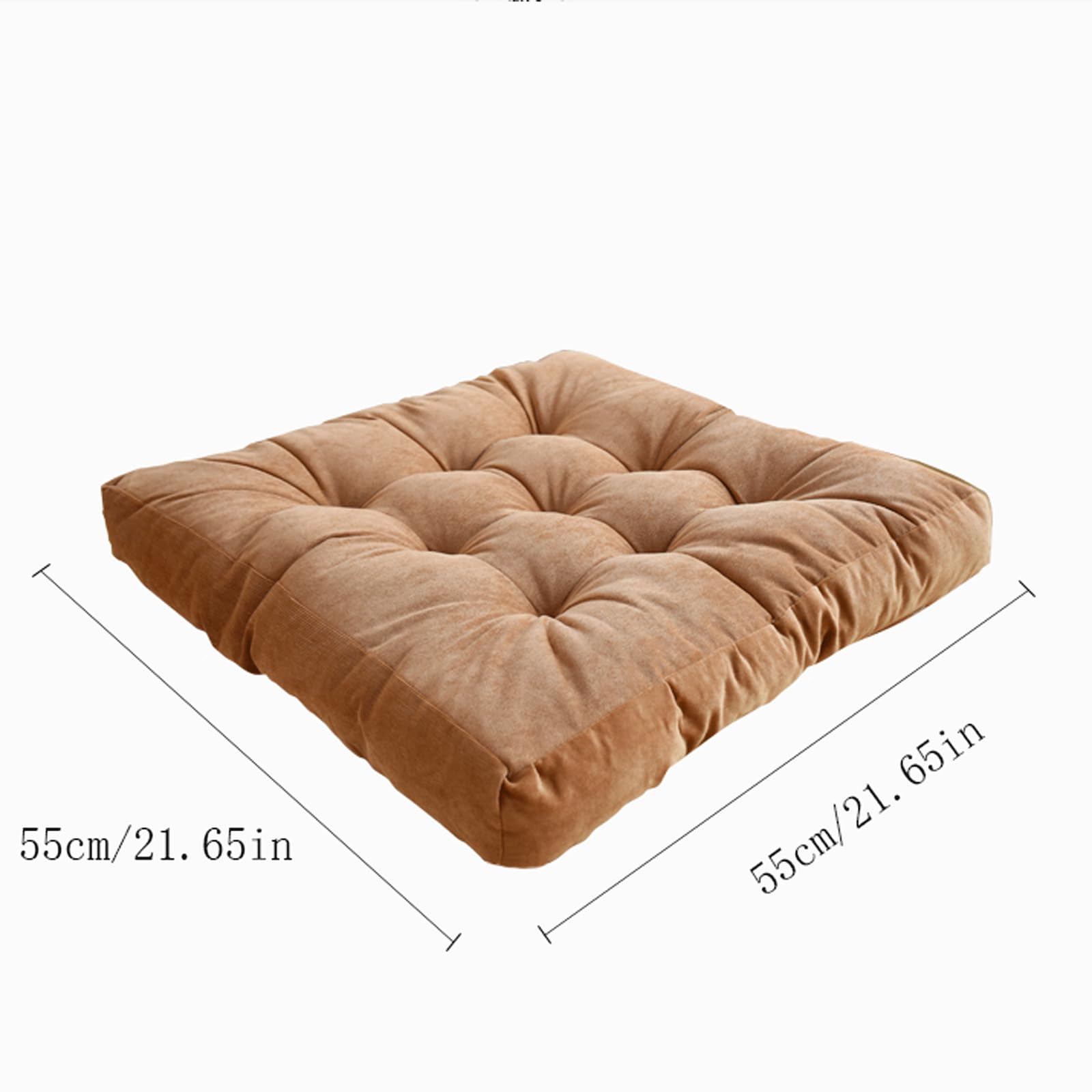 Cuscino Da Pavimento, Cuscini Quadrati Grandi Posti A Sedere Per Adulti, Cuscino Da Pavimento Per Meditazione Per Camera Da Letto Divano Tatami Balcon(Size:1 Count (Pack of 1),Color:Verde)