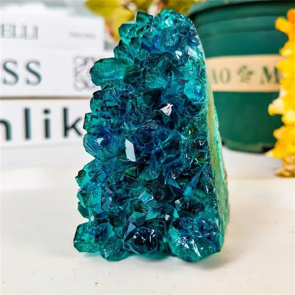 1pc 300-400g lake blue crystal cluster vibrant and for home decoration