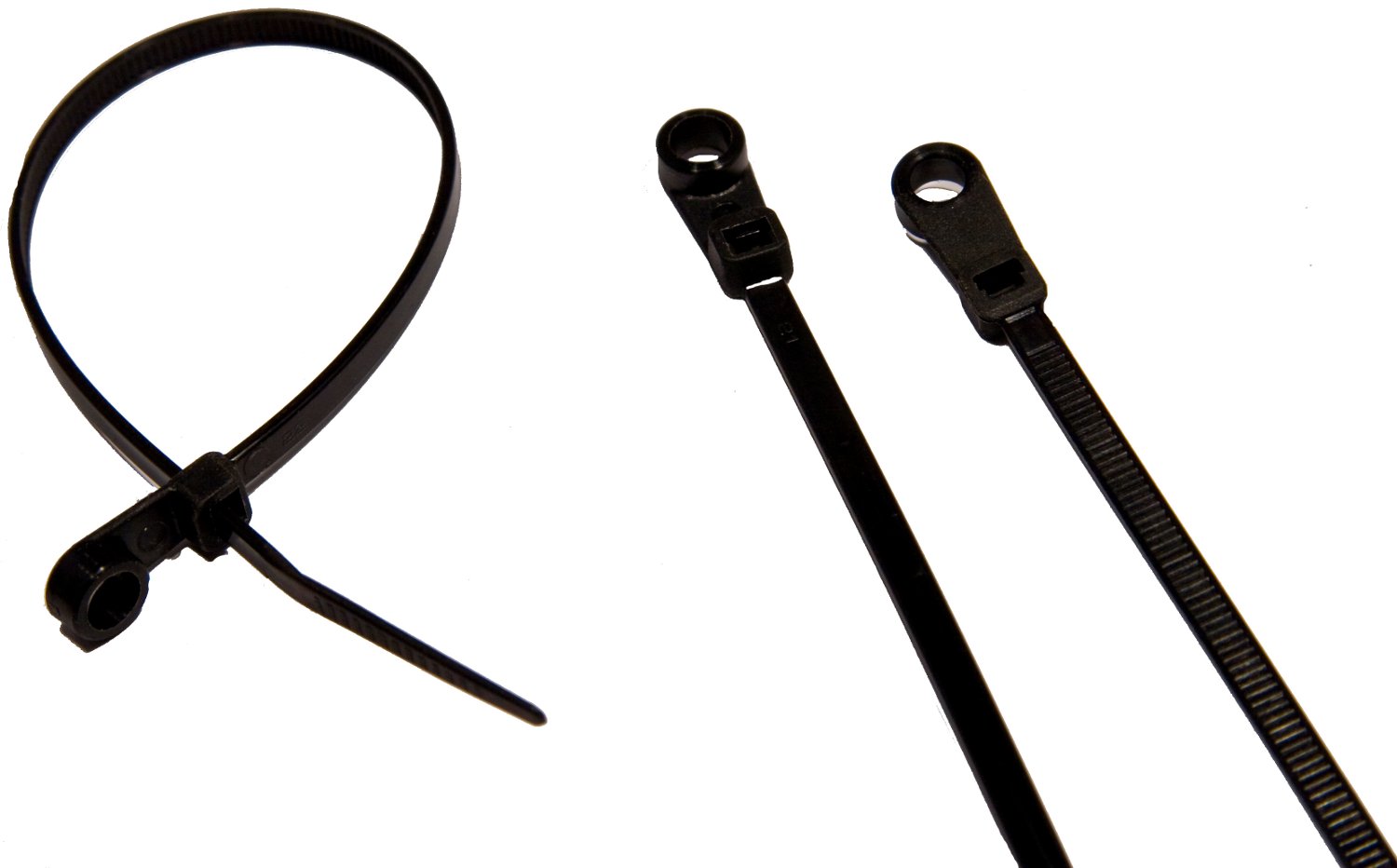 Morris 20332 UV Mounting Nylon Cable Tie with 25-Pound Tensile Strength, 3-7/8-Inch Length, Black, 100-Pack
