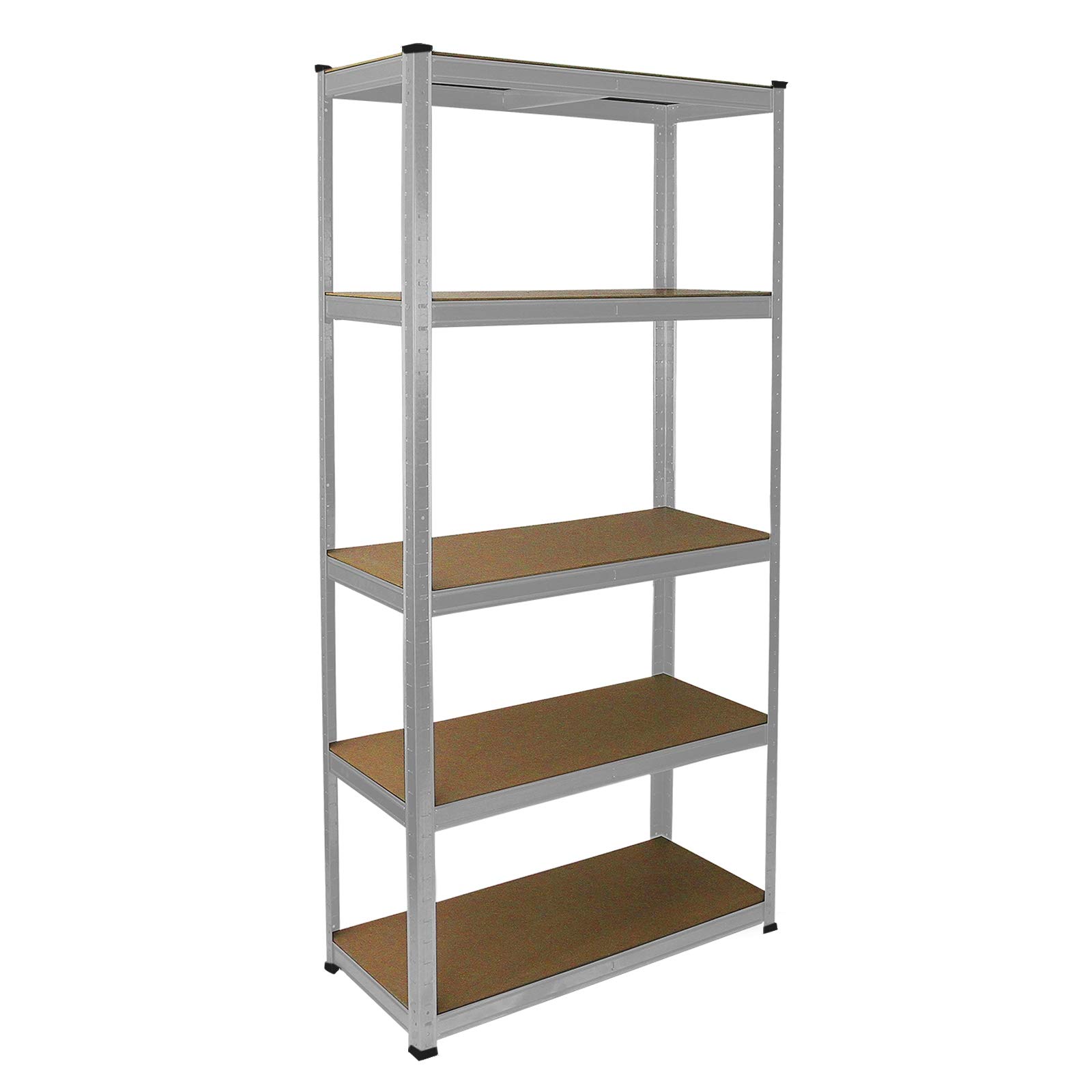 Monstershop 5-Tier Galvanised Racking Units Heavy Duty Storage Shelf Garage Warehouse Shed