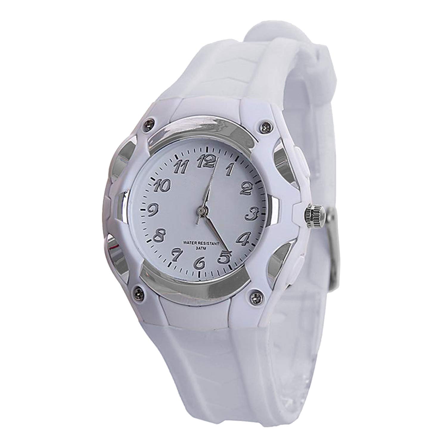 Time Up Analog Dial Waterproof Cool Color Kids Watch for Boys & Girls-AQEF28 (White) (B08WHPGVFZ) Amazon Price History, Amazon Price Tracker