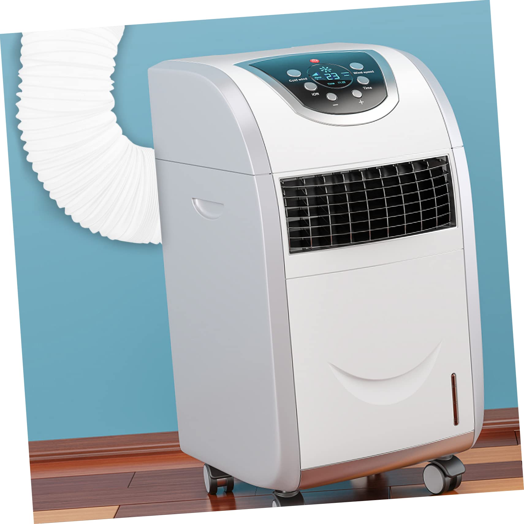 Alipis Tubo Flessibile Ppr per Condizionatore Portatile Bianco, 2 Metri, Facile da Installare da Conservare, Estremità Connettibili per Ventilazione Efficiente