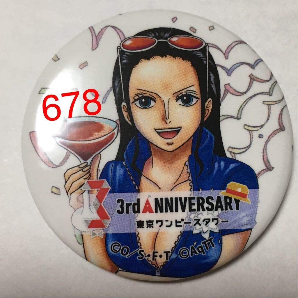 東京ワンピースタワー3周年缶バッジ