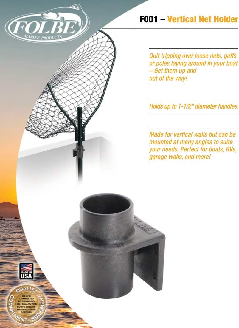 Folbe F001 - Vertical Mount Net & Gaff Holder