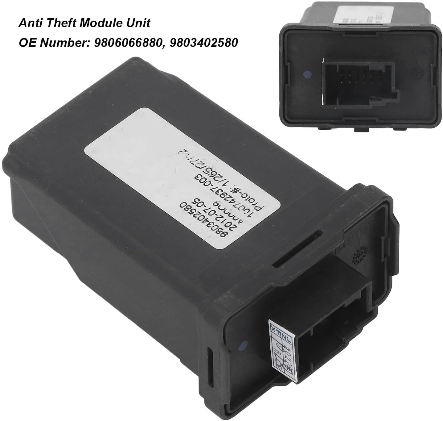 Anti Theft Control Module Replacement for 2008 408 308 ECU Electronic Control Box 9806066880 Direct Fit OEM Solution to Vehicle Security