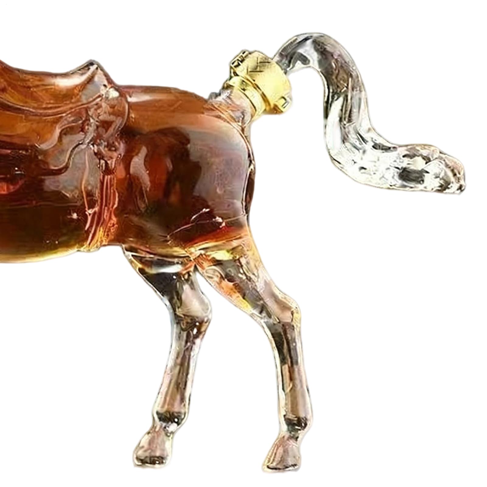 Dispenser per whisky a forma di cavallo, bottiglia di a forma di cavallo, dispenser personalizzato per liquori, contenitore trasparente per vino, decanter per cocktail bar, bevande