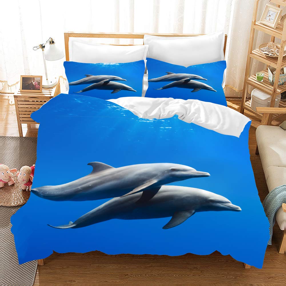 Copripiumino 3D Tartaruga E Oceano 200x200 Cm + 2 Federe – Biancheria Letto Microfibra Per Bambini E Ragazzi - 5
