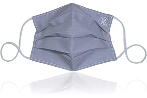 JaxMask® Basics Solid Light Gray Breathable One Layer Pleated Face Mask