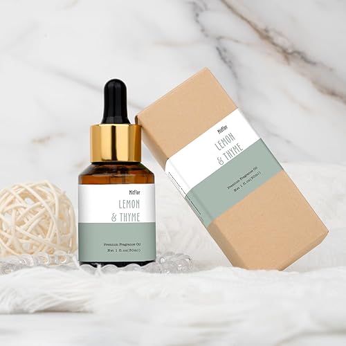 Miniatura 7 de Aceite aromático MitFlor de limón y tomillo, aceite aromático individual de gran tamaño de grado prémium para fabricación de jabón y velas, aceite