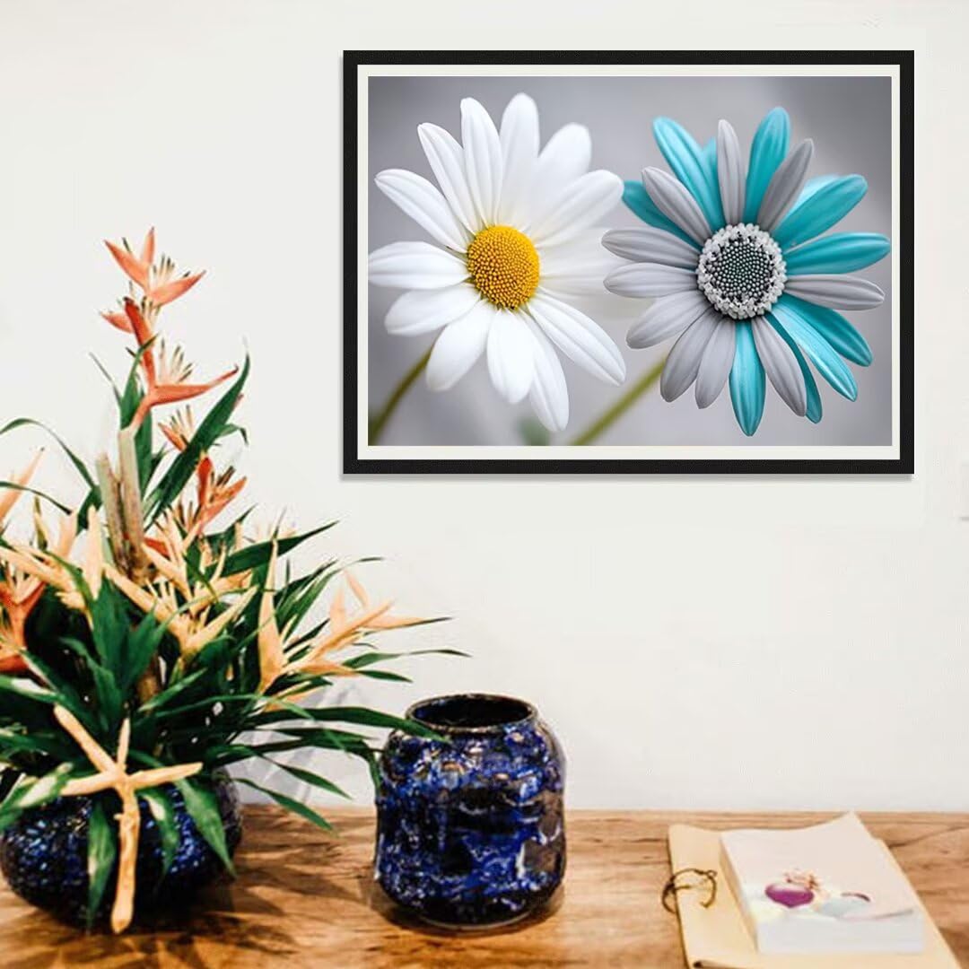Générique 5D Flower Painting Diament Malarstwo Zestaw, DIY Fabryka Diament Kompletne zestawy, Diamentowe zestawy artystyczne dla dorosłych Początkujących, Square Diamond Rhinestone Ścieg krzyżykowy