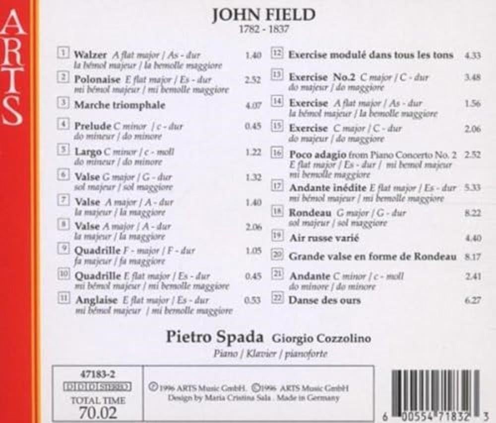 Field: Complete Piano Music, Vol. 6 - Various Compositions, Compositions for Piano Four Hands