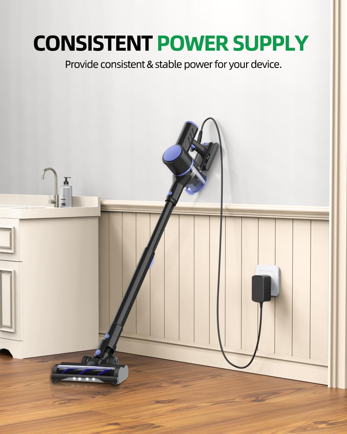 Vacuum Cleaner Charging with Superer Adapter