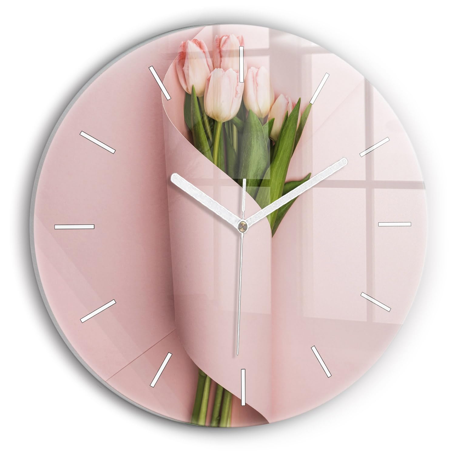 Horlogerie Moderne en Verre Wallfluent 30 cm Qualité supérieure
