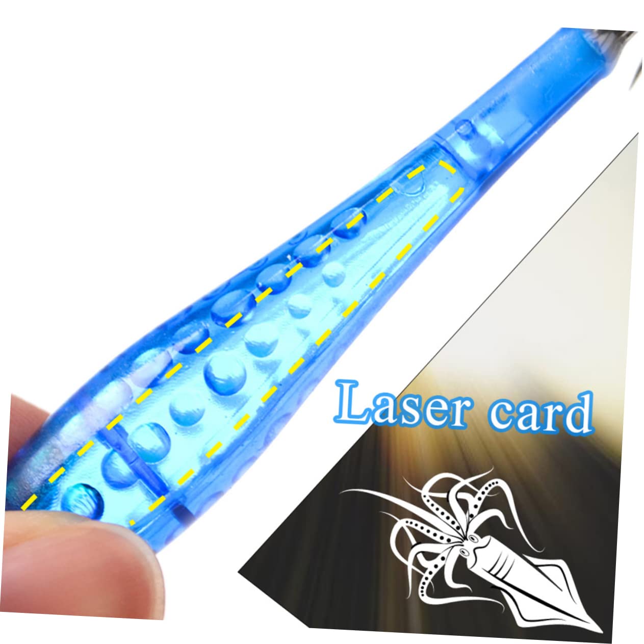 WOONEKY 3 Set di Esche Artificiali con Misti Luminosi Notturni per La Pesca in Acqua Dolce 5 Pezzi*3