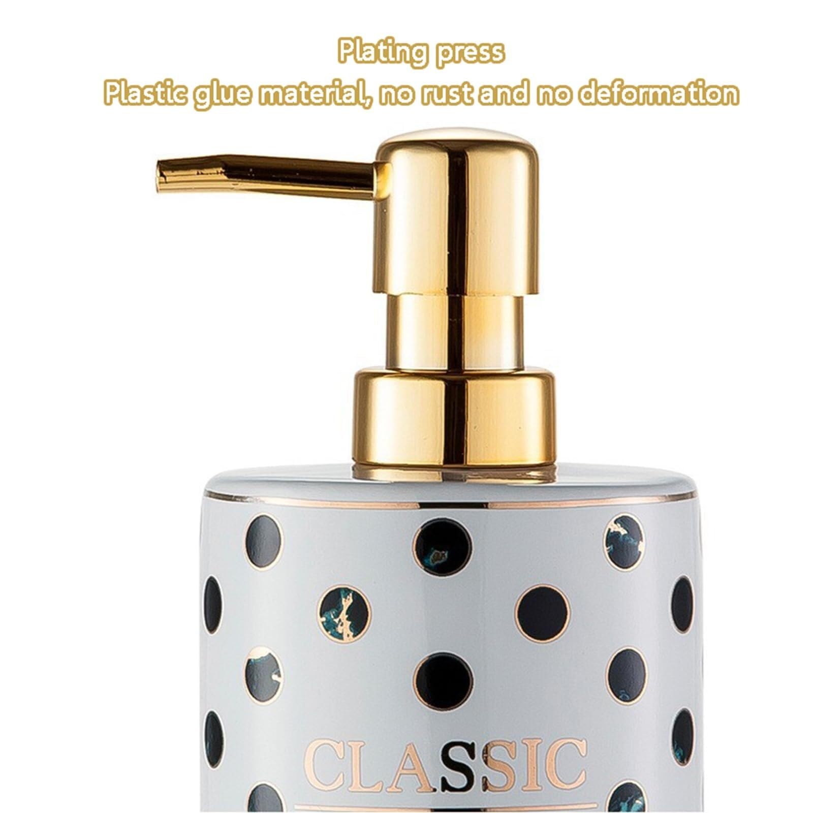 Set di accessori per il bagno Set da bagno in ceramica verde, 4 pezzi, dispenser di sapone con piattino e 2 bicchieri for spazzolini Arredamento per gli affittuari(Bathroom Set)