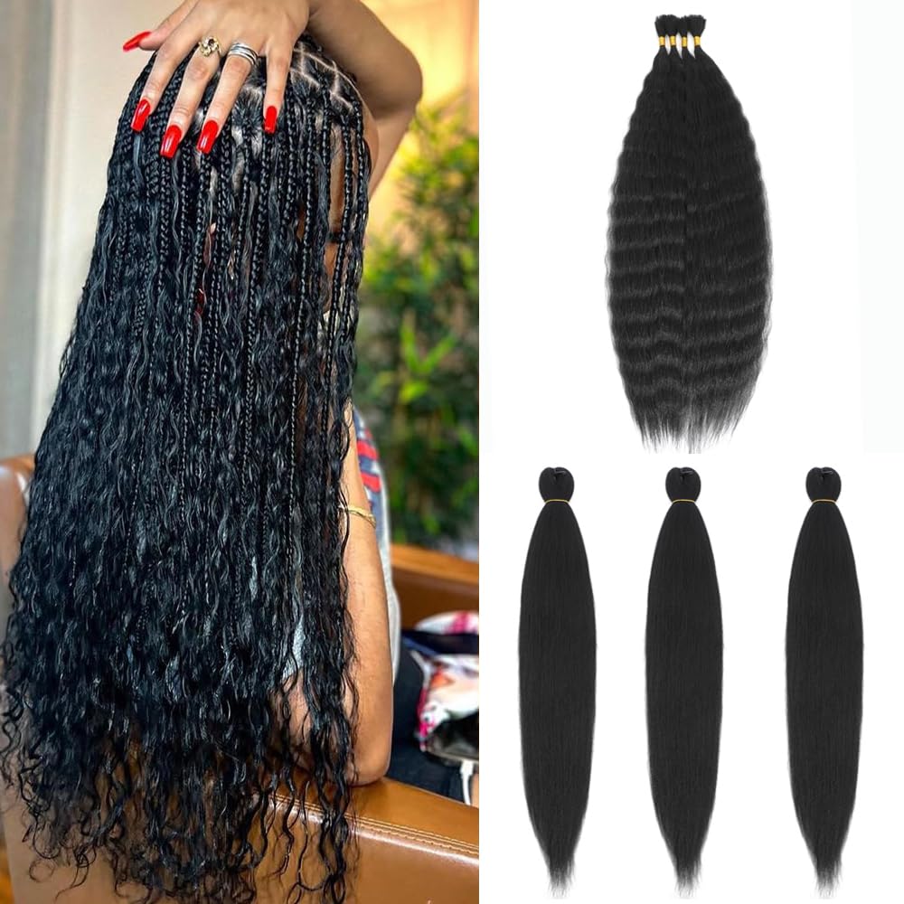 VITALITY 24 Inch Super Wave French Bulk Braiding Hair High