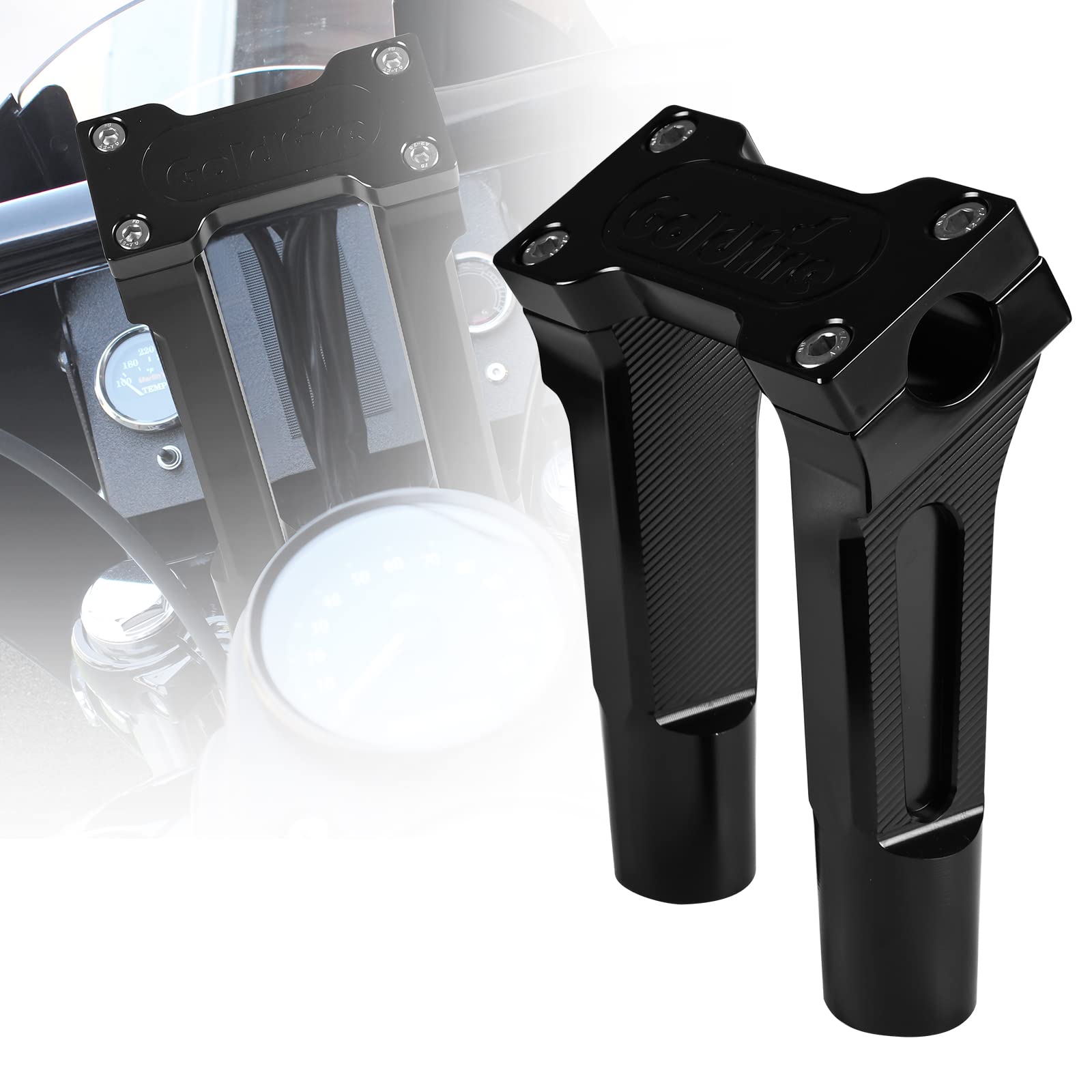 Snapklik.com : Sresk 1 Inch Straight Motorcycle Handlebar Risers 6 Inch ...