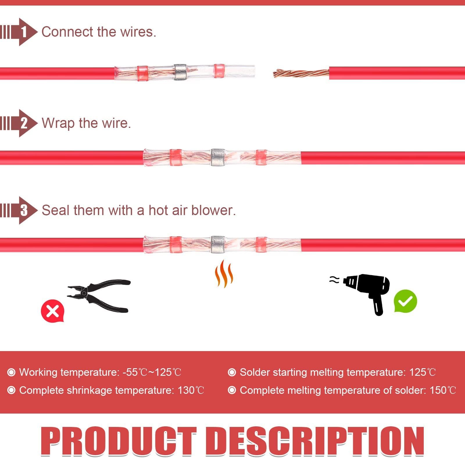 Tube Thermorétractable,Manchon De Soudure Thermorétractable,connecteurs