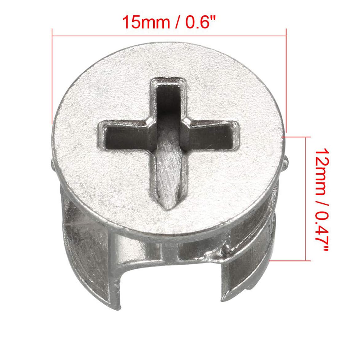 TA-VIGOR 15Pcs Furniture Connecter Cam Lock Nuts Fittings - Image 2