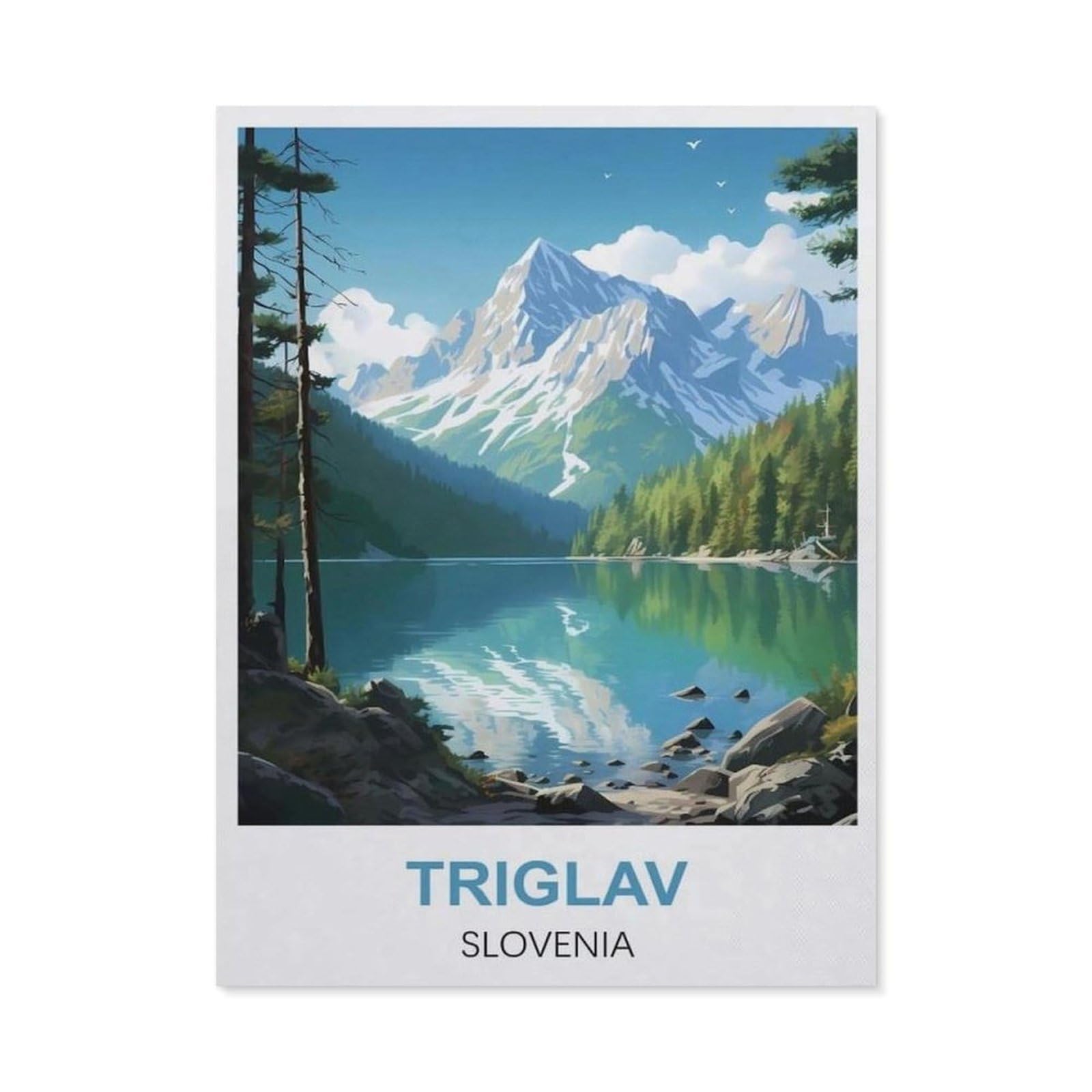 Tin Sign，Triglav Slovenia(30x40cm）
