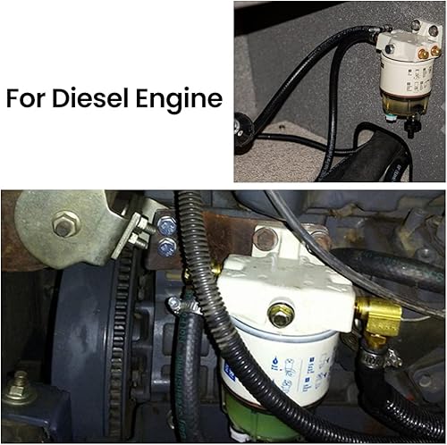 Miniatura 4 de Filtro de combustible R12T, kit completo de separador de agua marina, reemplaza a Racor S3240 120AT R12T, para motores fuera de borda, motor marino