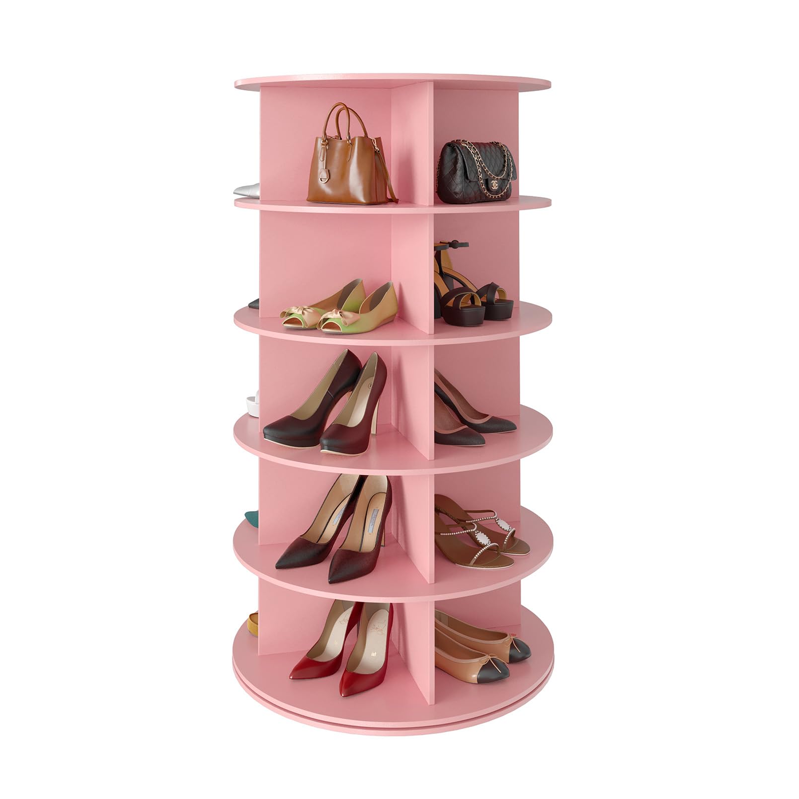 Amazon.com: SpaceAid 5 Tier Rotating Shoe Rack Tower, Spinning