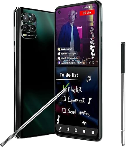 Miniatura 5 de Paquete de 2 bolígrafos de repuesto para Moto G Stylus 5G Stylus 5G (2021) XT2131 Touch Stylus Pen Cosmic Emerald (2 unidades)