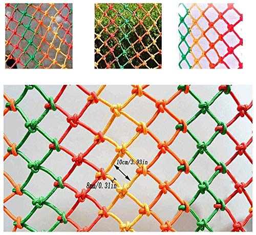 Protective net decoration / Color Decoration Net Child Safety Net Balcony Fence Mesh Kindergarten Protection Net Stairs Shatter-resistant Net Cat Net Wall Weaving Net ( Size : 4x9m/13.12x 29.52ft )