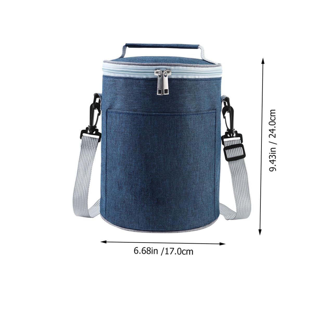 Garneck Isolierte Lunchtasche Mittel aus Oxford Stoff mit Aluminiumfolie Innenfutter Thermotasche für Camping und Outdoor Tragbar mit Griff und Schultergurt