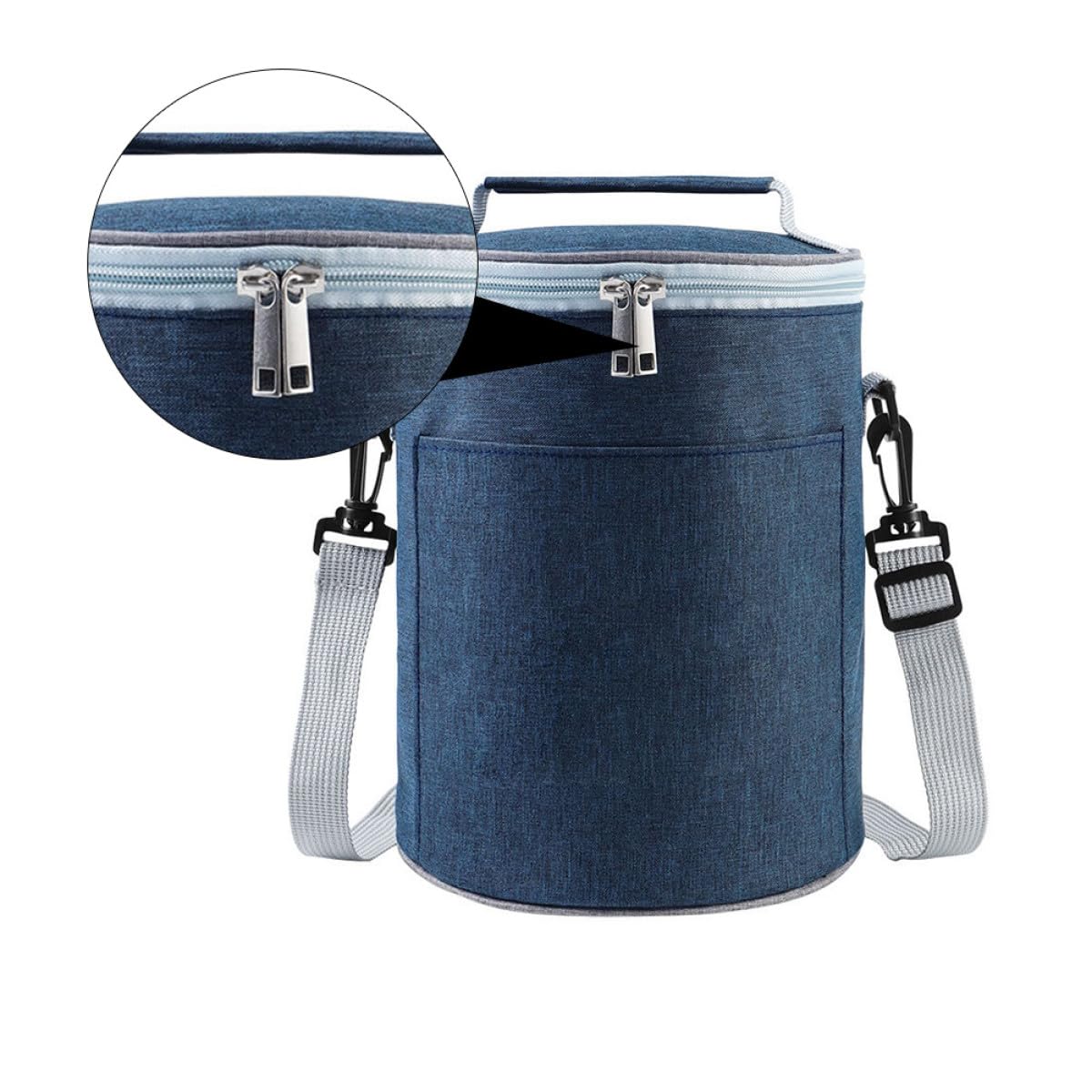 Operitacx Borsa Termica Compatta Oxford, Leggera e Resistente, per Pranzo da Viaggio e Trasporto Pasti Durante Takeout