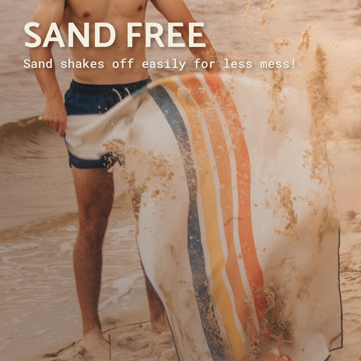 Premium Sand-Free Beach Towel Quick Dry Packable, Lightweight, 3ft x 6ft Large Hidden Zipper Pocket, Reversible Design, 5 Utility Loops, Branded Canvas Tote Included Travel Beach Towel (North Shore)