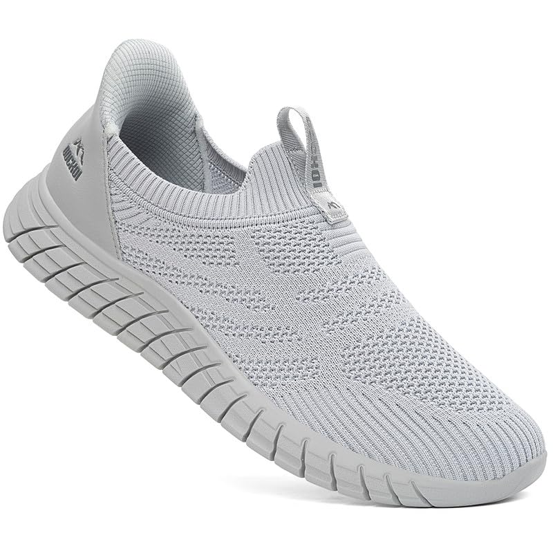 ODCKOI Herren Hands Free Slip In Sneakers Atmungsaktiv Slip On Turnschuhe Bequme Leichte Ohne Schnürsenkel Sportschuhe Schlupfschuhe Walkingschuhe für Männer Freizeitschuhe-QIANHUI-43-XIN