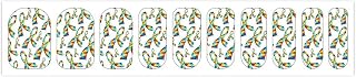 Autism Awareness Ribbons Nail Sticker Self-Adhesive Nail Art Supplies for Women Manicure Decor 10PCS