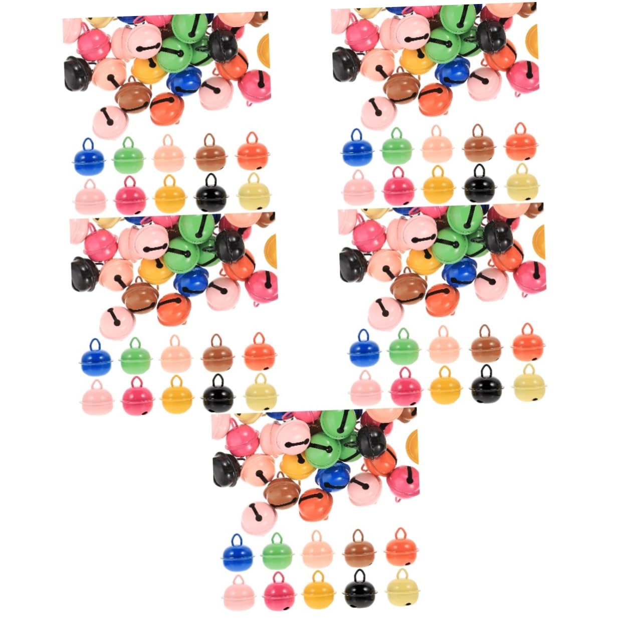 Lurrose 200 Pz Ornamento della Campana di Natale Delicate Campane Fai da Te Piccole Campane per L'artigianato Artigianali Portatili Mini per L'artigianato Metallo