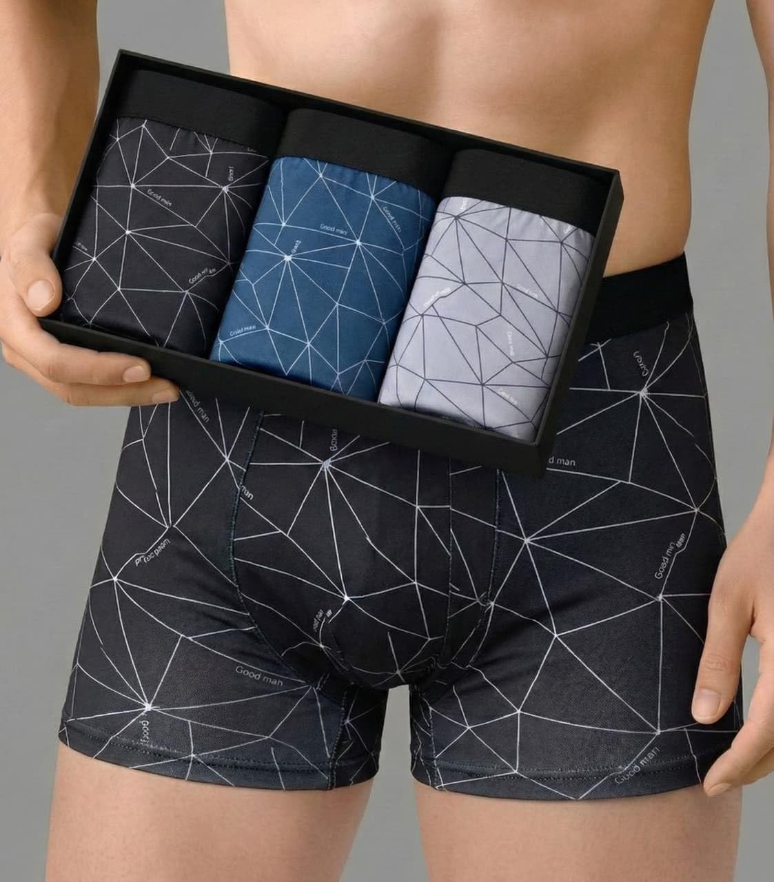 redx Comfort Mens Underwear Combo|Mens Printed Underwear|Stylish Innerwear for Men's Trunks Imported Nylon Fabric Multicolor Pack of 3-picture-56