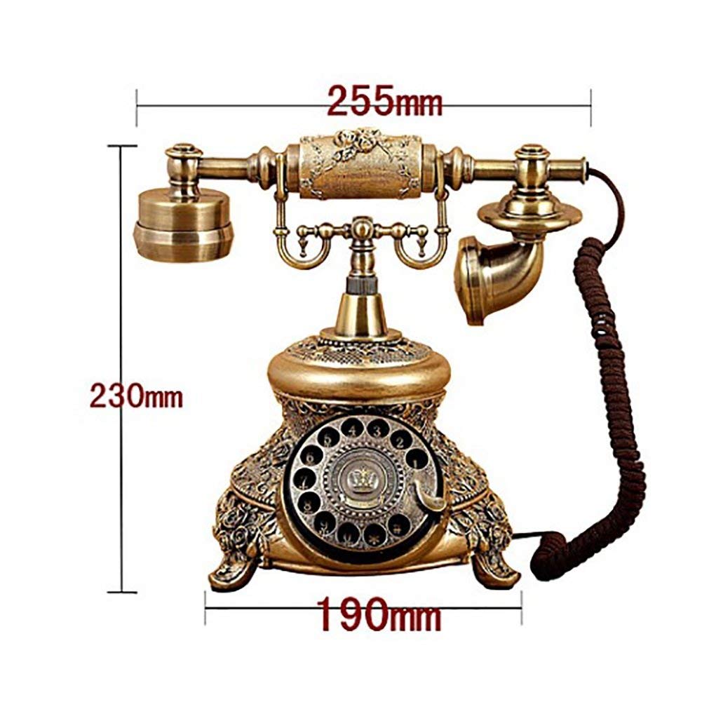 Telefon Obrotowy Klasyczny Telefon Imitacja Starożytnego Europejskiego Pasterskiego Retro Telefon Stacjonarny Domowy
