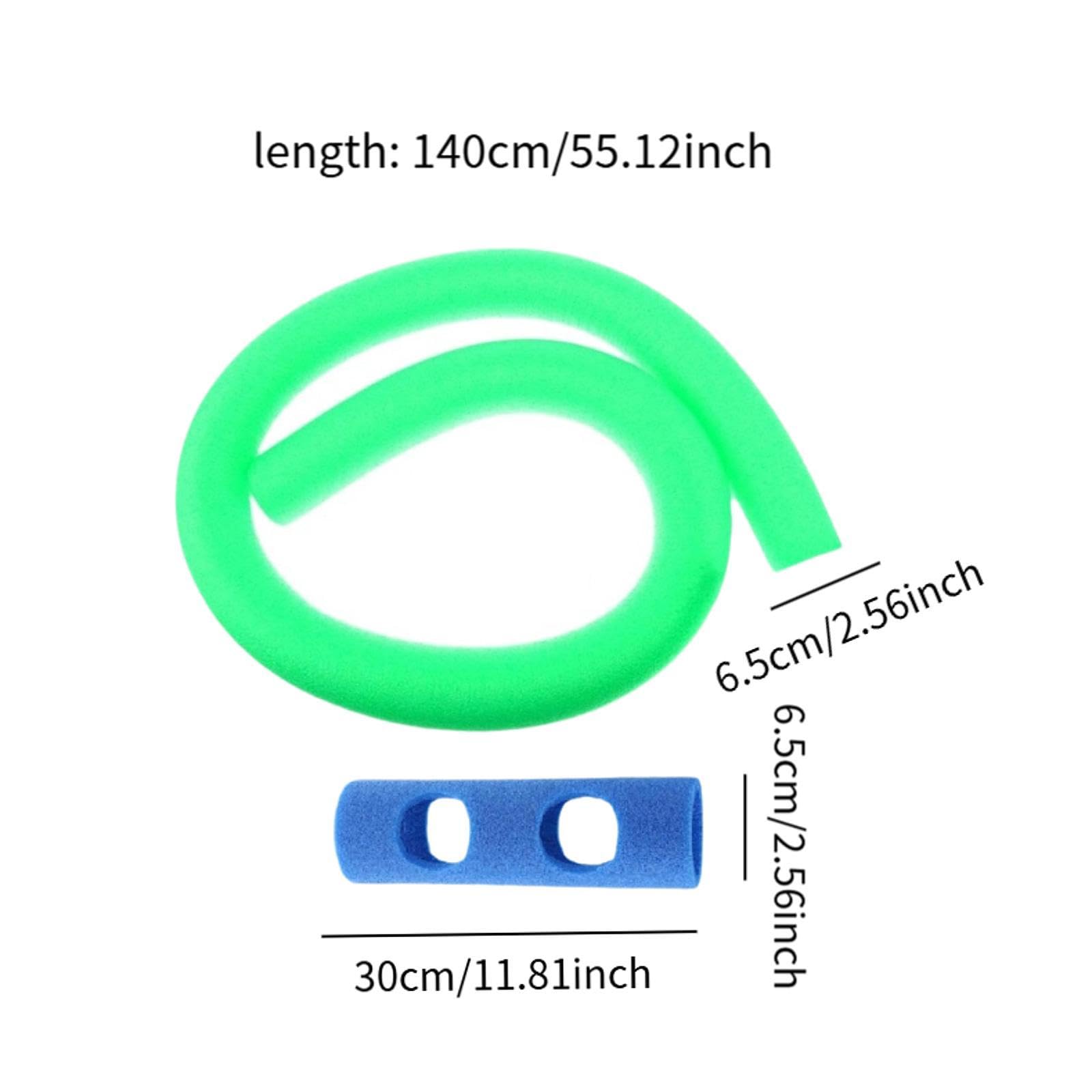 Bastoncini Galleggianti per Piscina, Giocattolo Acquatico Leggero E Flessibile, Riutilizzabile con Connettore per Bastoncini Galleggianti per Piscina, Verde Blu