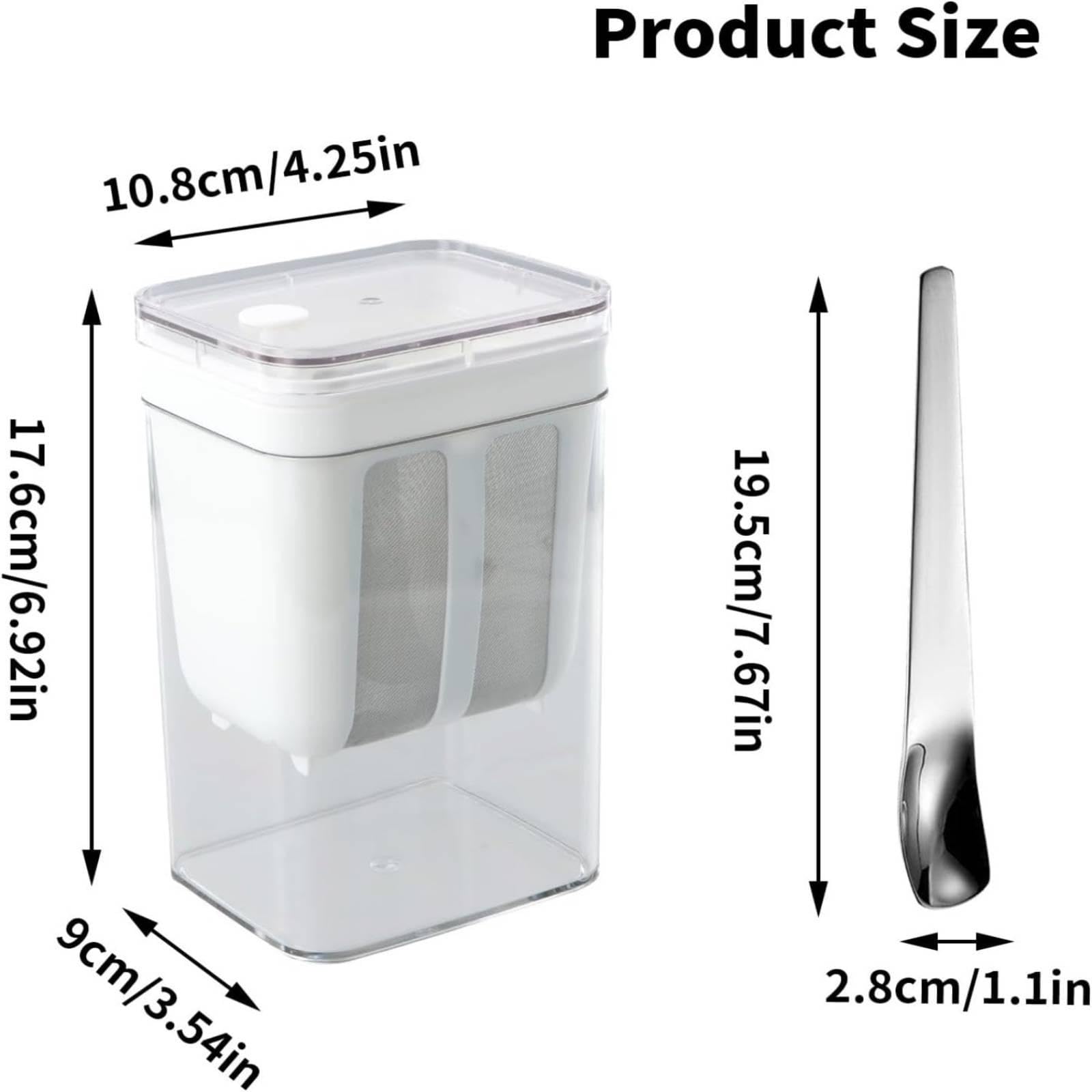 Greek Yogurt Maker Filtro Yogurt Colino Acciaio Separatore Siero Accessorio Mesh Riutilizzabile Facilmente Lavabile Adatto per Cucina Uso Familiare