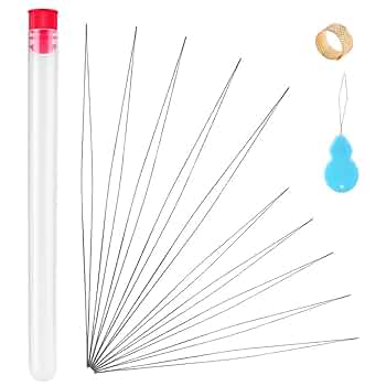 Amazon.co.jp: SOMOTT ビーズ針 10 本入り（ 長102mm / 58mm