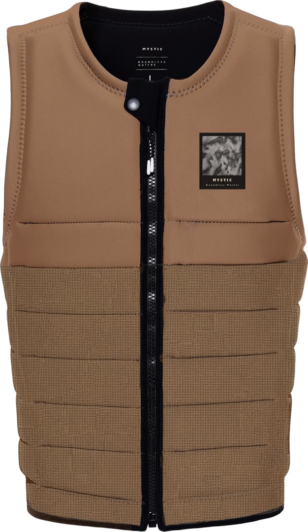 MYSTIC Gilet Impact The Dom Fzip Wake Slate Brown M