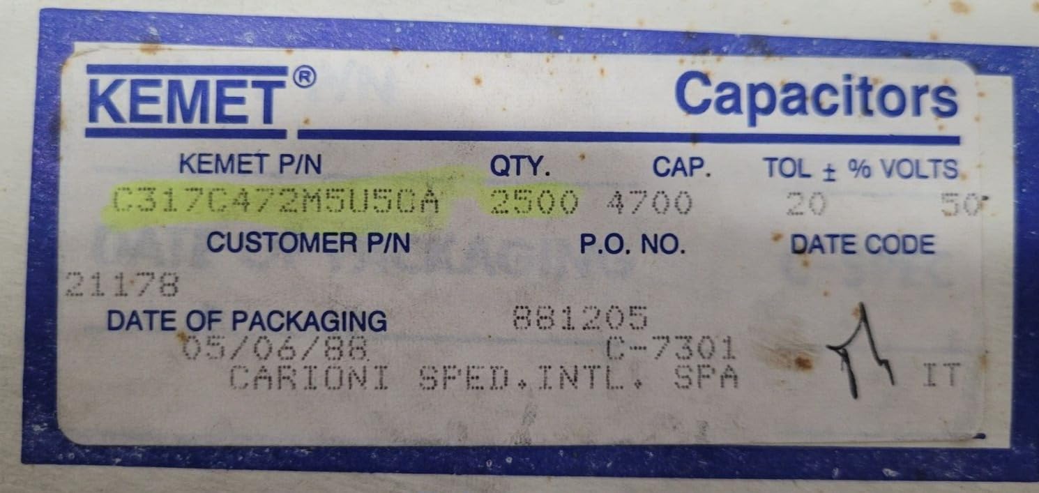 (10 PCS) C317C472M5U5CA KEMET