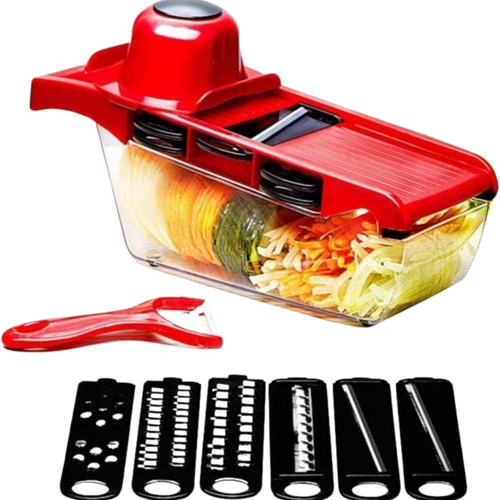 Cortador Fatiador de Legumes Multifuncional 6 em 1, Mandolin... - imagem principal do produto