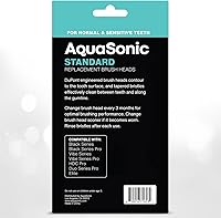 Vista 6 de AquaSonic Cabezales de cepillo de repuesto estándar genuinos Aceptado por ADA para dientes normales y sensibles Compatible con muchos mangos